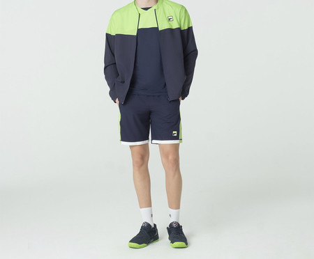 Jaqueta Masculina Fila Block Verde Chroma/Marinho | WestwingNow