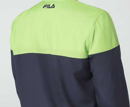 Jaqueta Masculina Fila Block Verde Chroma/Marinho | WestwingNow