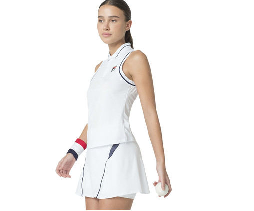 Regata Feminina Fila Classic White e Navy, Off White | WestwingNow