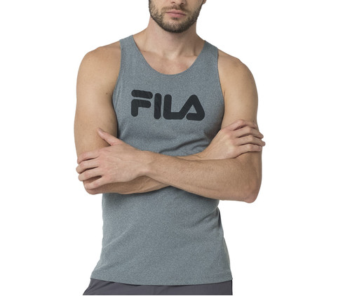 Regata Masculina Fila Eclipse Cinza Mescla Claro, Cinza | WestwingNow