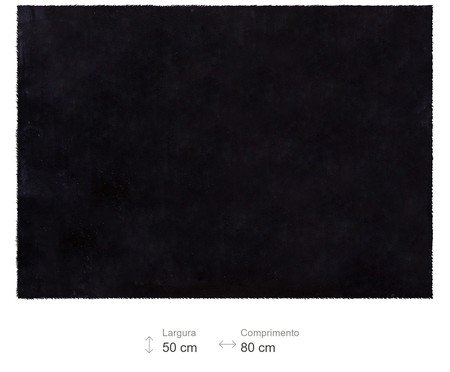 Tapete Pequeno Pluma Benn - Preto | Westwing