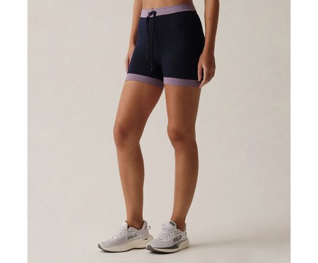 Shorts Feminino Fila Future Sports Marinho e Lilás Acinzentado | Westwing