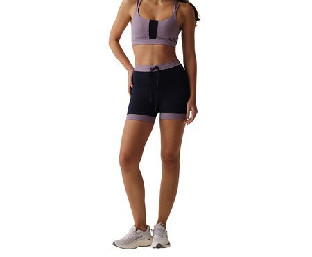 Shorts Feminino Fila Future Sports Marinho e Lilás Acinzentado | Westwing