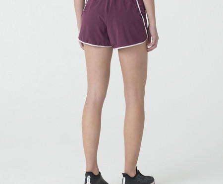 Shorts Feminino Fila Core Run Bordo/Rosa Claro | WestwingNow