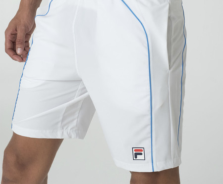 Shorts Masculino Fila Backspin Color Block Branco/Cinza Claro/Azul | WestwingNow