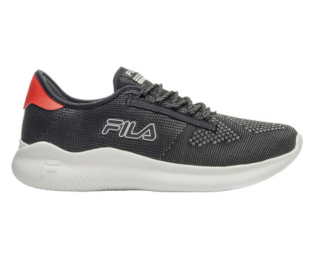 Tênis Fila Clip Masculino Black/White/Flame Scarlet | WestwingNow