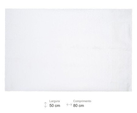 Tapete Pequeno Pluma Lissa - Branco | Westwing