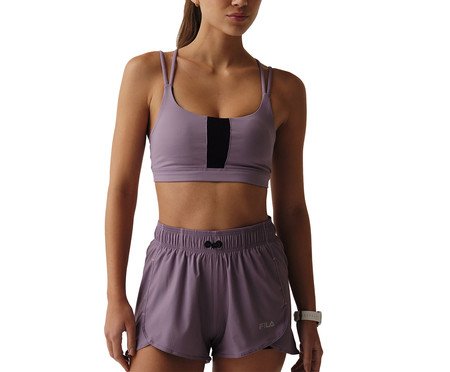 Top Feminino Fila Mesh Future Sports Lilás Acinzentado | Westwing