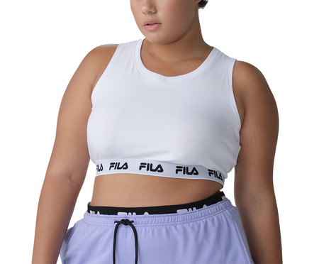 Top Feminino Fila Tape Basic Plus Branco