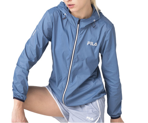 Windbreak Feminino Fila Racer Run Azul Delave, Azul | WestwingNow