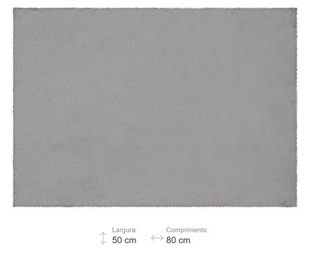 Tapete Pequeno Pluma Anna - Cinza | Westwing