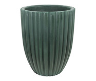 Vaso de Piso Redondo Cacau Antique II Verde  - 54X42cm | WestwingNow