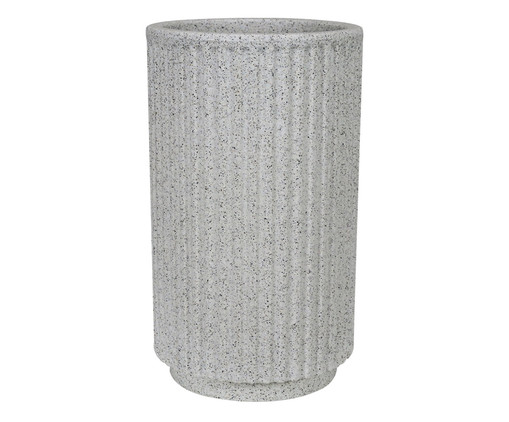 Vaso SP Cilíndro Artstone III Branco, Branco | WestwingNow