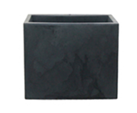 Vaso Cubo Antique II Preto  - 30X30X30cm