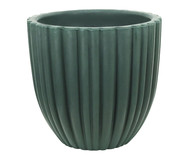 Vaso de Piso Redondo Cacau Antique III Verde  - 40X40cm | WestwingNow