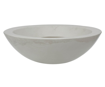 Vaso Verona Bowl Antique Branco  - 12X36cm