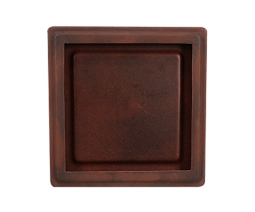 Prato Antique Rusty II - 20X3X20cm, Marrom | WestwingNow