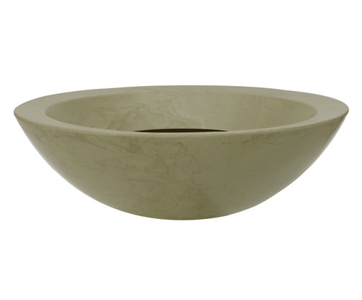 Vaso de Piso Verona Bowl Antique Camurça  - 17X54cm, Bege | WestwingNow