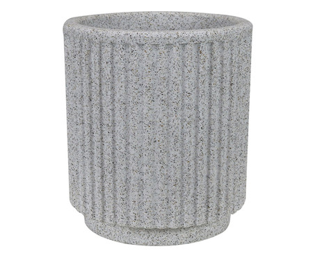 Vaso SP Cilíndro Artstone II Branco