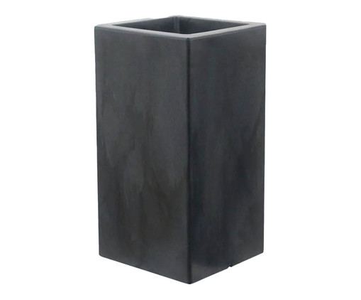 Vaso de Piso Cubo Antique I Preto  - 40X80X40cm, Preto | WestwingNow