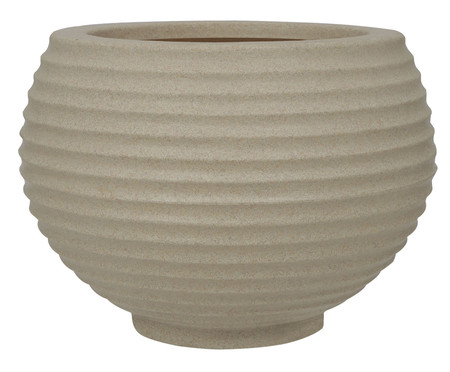 Vaso Bromélia Granito Areia  - 24X34cm