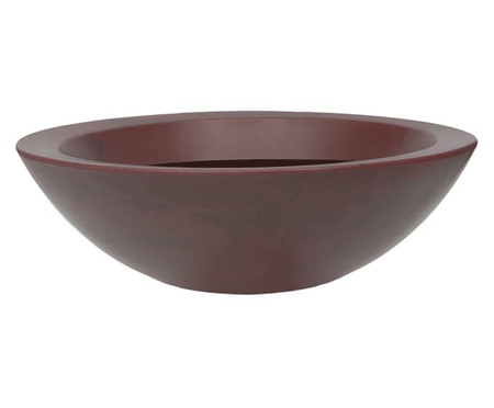 Vaso de Piso Verona Bowl Antique Vermelho  - 17X54cm