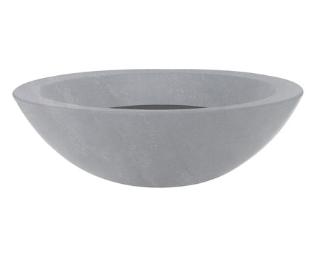 Vaso de Piso Verona Bowl Antique Cimento  - 17X54cm