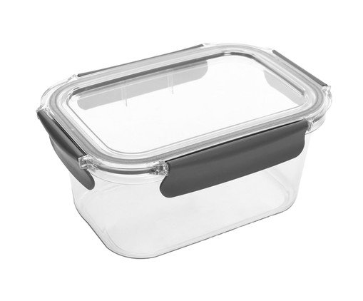 Pote Hermético de Plástico Incolor - 1250ml, Transparente | WestwingNow