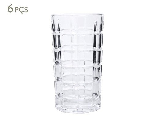 Jogo de Copos Altos Vidro Incolor I - 350ml, Transparente | WestwingNow