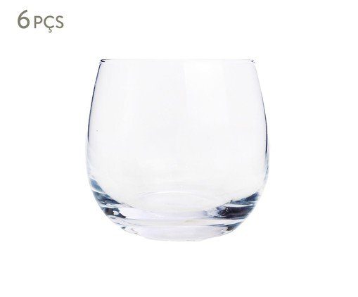 Jogo de Copos Baixos Vidro Incolor - 300ml, Transparente | WestwingNow