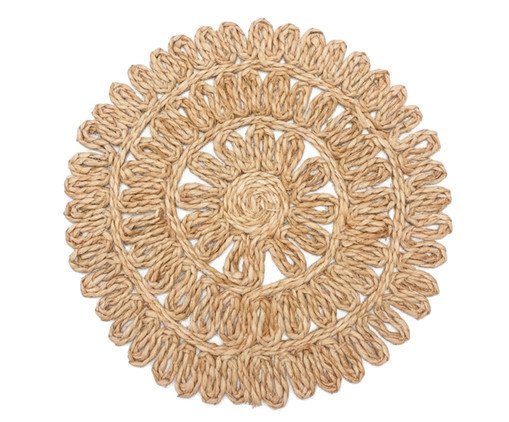 Lugar Americano Redondo Tracie Nude, Bege | WestwingNow