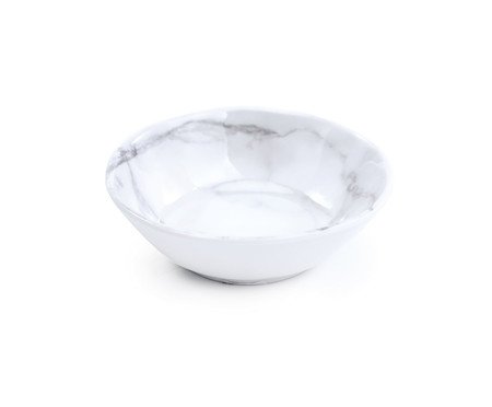 Bowl Mármore Melamina Branco e Cinza I | Westwing