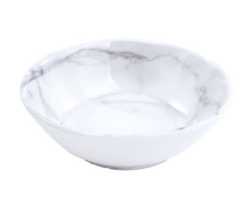Bowl Mármore Melamina Branco e Cinza I, Branco | WestwingNow