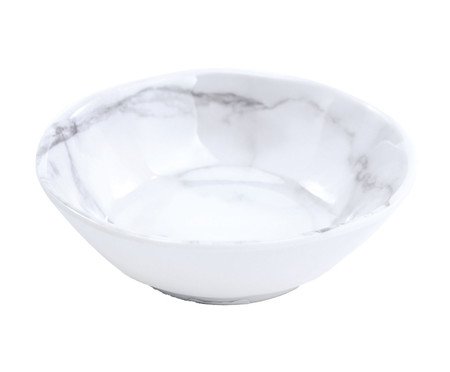 Bowl Mármore Melamina Branco e Cinza I | Westwing