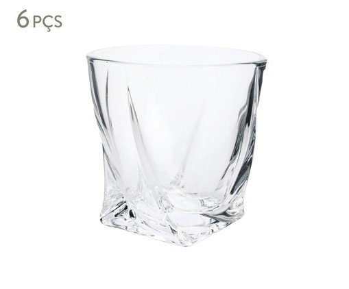 Jogo de Copos de Vidro Whisky Incolor - 284ml, Transparente | WestwingNow