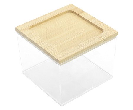 Caixa Tampa Bambu Incolor e Natural II | Westwing