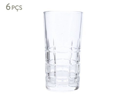 Jogo de Copos Altos Vidro Incolor II - 350ml, Transparente | WestwingNow