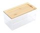 Caixa Tampa Bambu Incolor e Natural III, Transparente | WestwingNow