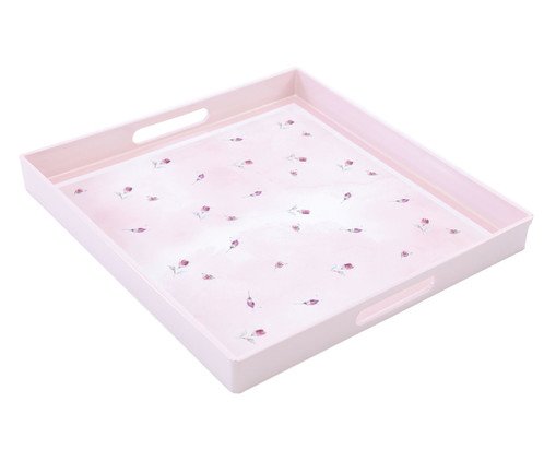 Bandeja Cute Quadrada Rosa, Rosa | WestwingNow