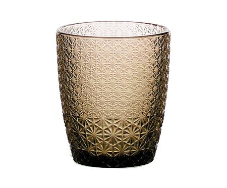 Jogo de Copos Baixos Old Vibes Âmbar - 340ml | Westwing