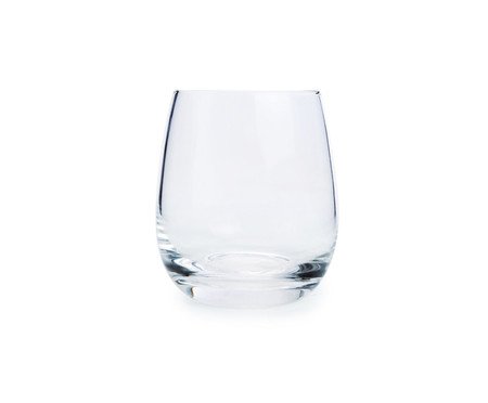 Jogo de Copos Baixos Vidro Incolor - 370ml | Westwing