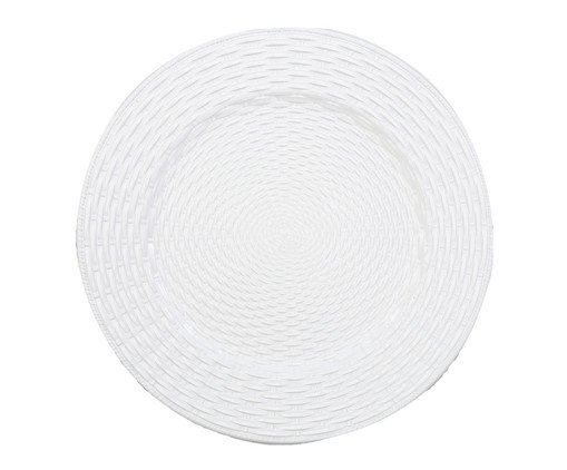 Sousplat Médio Clothing Branco, Branco | WestwingNow