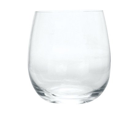 Jogo de Copos Baixos Cristal Incolor - 380ml | Westwing