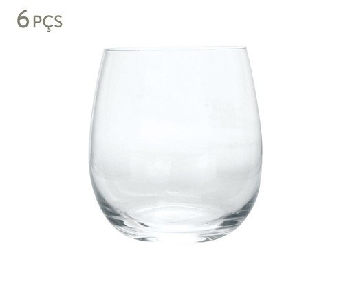 Jogo de Copos Baixos Cristal Incolor - 380ml, Transparente | WestwingNow