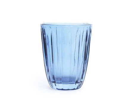 Jogo de Copos Baixos Lines Azul - 220ml | Westwing