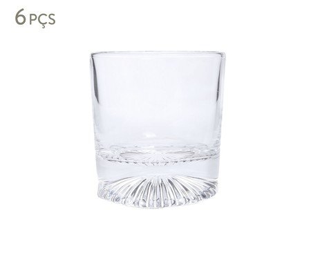Jogo de Copos Whisky Vidro Incolor II - 310ml | Westwing
