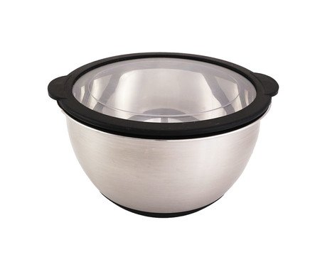 Tigela Mistura em Aço Inox com Tampa Prateado | Westwing