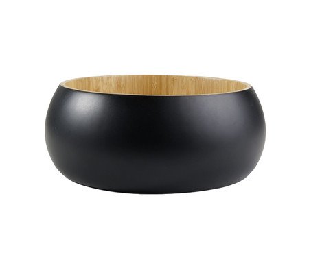 Saladeira Redonda em Bambu Ring I Preta | Westwing