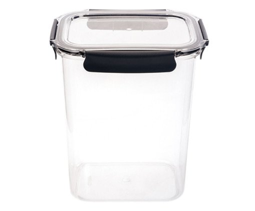 Pote Hermético de Plástico Incolor - 4000ml, Transparente | WestwingNow