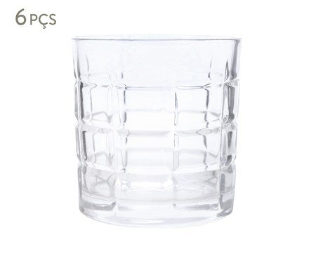 Jogo de Copos Whisky Vidro Incolor - 310ml | Westwing